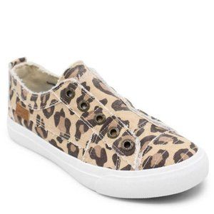 Blowfish Malibu Women's Play Sneaker Natural Jumbo Kitty Leopard Print